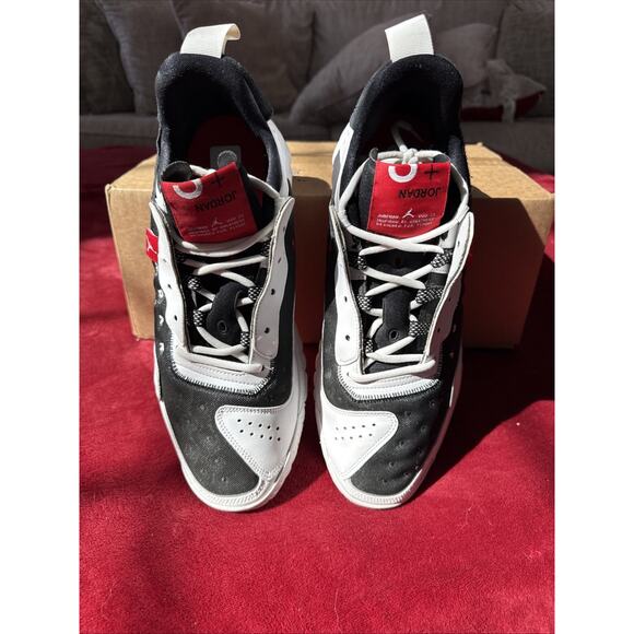 Jordan Delta 2 Chicago Bulls Black White Red Low Top Lace Up Athletic Sneakers main image 7
